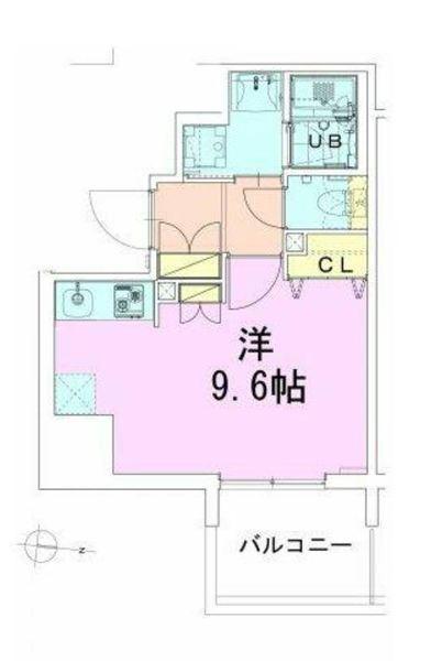 清澄白河レジデンス壱番館(ワンルーム/12階)の間取り写真