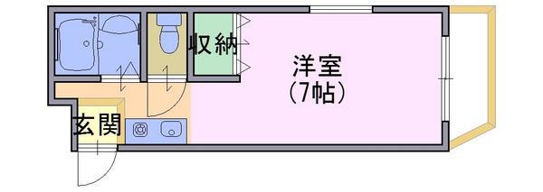 サンプラザナカノ(1K/2階)の間取り写真
