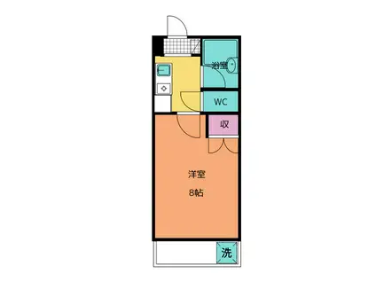 メゾンROOTS(1K/1階)の間取り写真