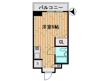 木曽屋第三ビル(ワンルーム/7階)の間取り写真