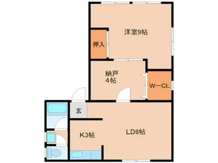 大手町ビル(1SLDK/3階)の間取り写真