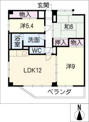 メゾンGOTOH(3LDK/2階)の間取り写真