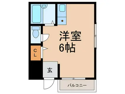 シティライフ稗原(ワンルーム/1階)の間取り写真
