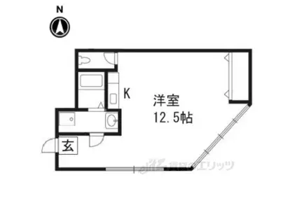 下村ビル(ワンルーム/3階)の間取り写真