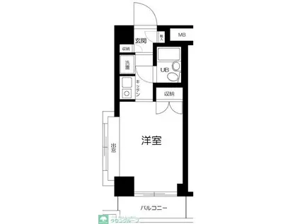 ペガサスマンション目白(1K/5階)の間取り写真