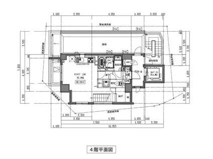 渋谷ヒルズ(1LDK/4階)の間取り写真