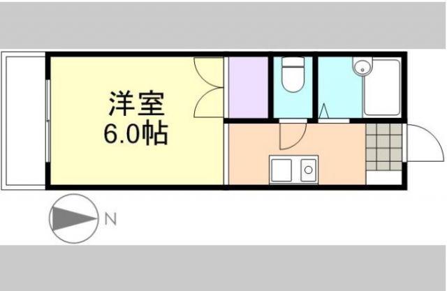 ピッコラ カーサ(1K/2階)の間取り写真