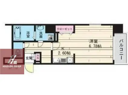 メゾン・ド・ヴィレ都島(1K/3階)の間取り写真