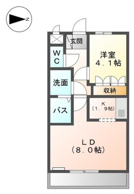 JR阪和線 紀伊駅 徒歩24分 2階建 築17年(1LDK/1階)の間取り写真