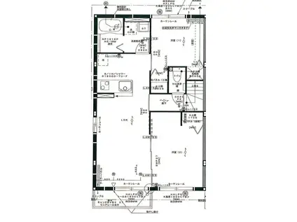 ルミエールテラス(1LDK/2階)の間取り写真