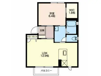 MAST TOWN神戸50 N棟(1LDK/1階)の間取り写真