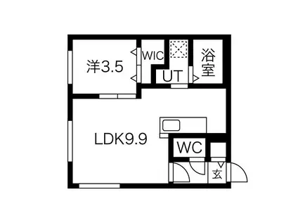 ASTAGE前田(1LDK/2階)の間取り写真