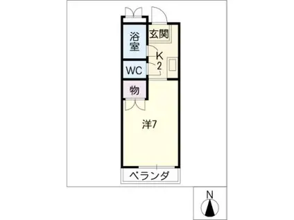 MAISON I・S(1K/3階)の間取り写真