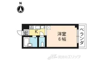 カサブランカ(1K/2階)の間取り写真