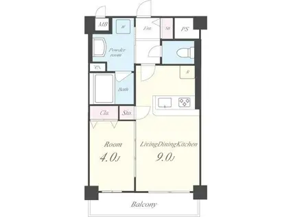 LOIRE F(1LDK/2階)の間取り写真