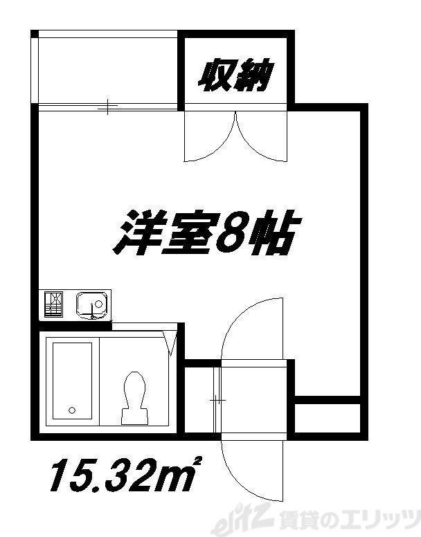 ハイツ丸松(ワンルーム/5階)の間取り写真