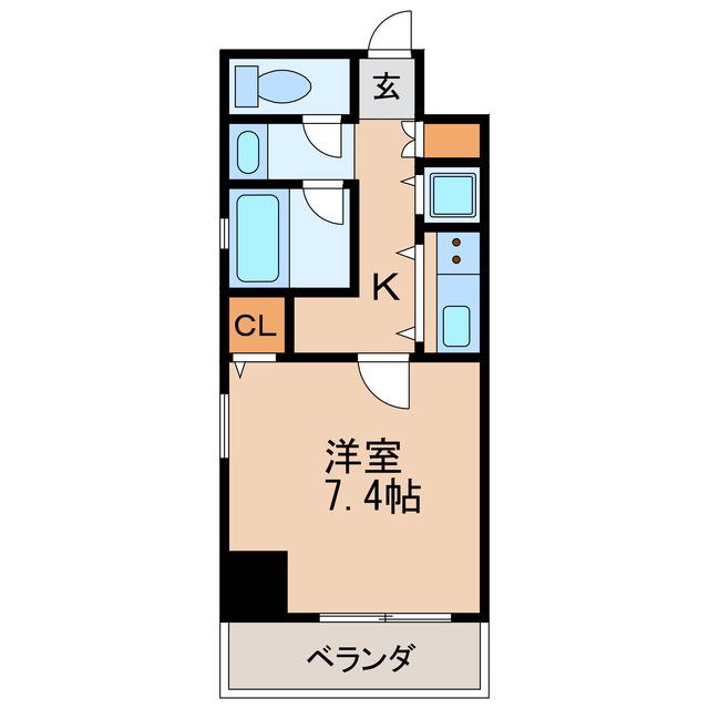 IZUMI(1K/9階)の間取り写真