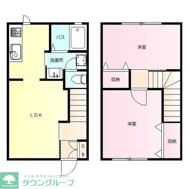ウェルコリーヌ(2LDK/1階)の間取り写真
