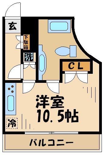 TSGARDEN和泉多摩川(ワンルーム/2階)の間取り写真
