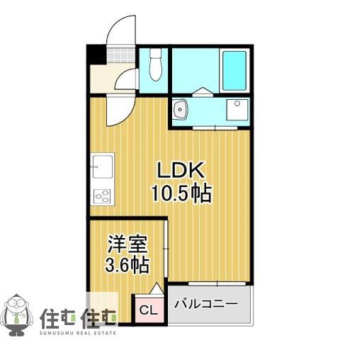 JACK TAKEI(1LDK/1階)の間取り写真
