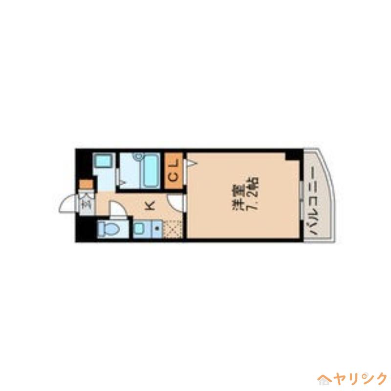 H. B SHIMIZU(1K/4階)の間取り写真