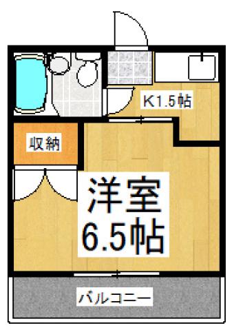 サンアベニュー師岡(1K/2階)の間取り写真