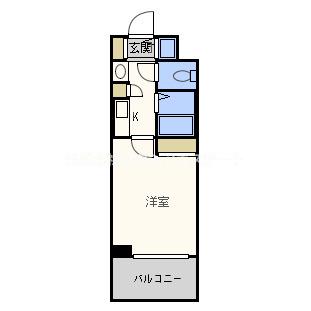 プレサンス梅田インテルノ(1K/4階)の間取り写真