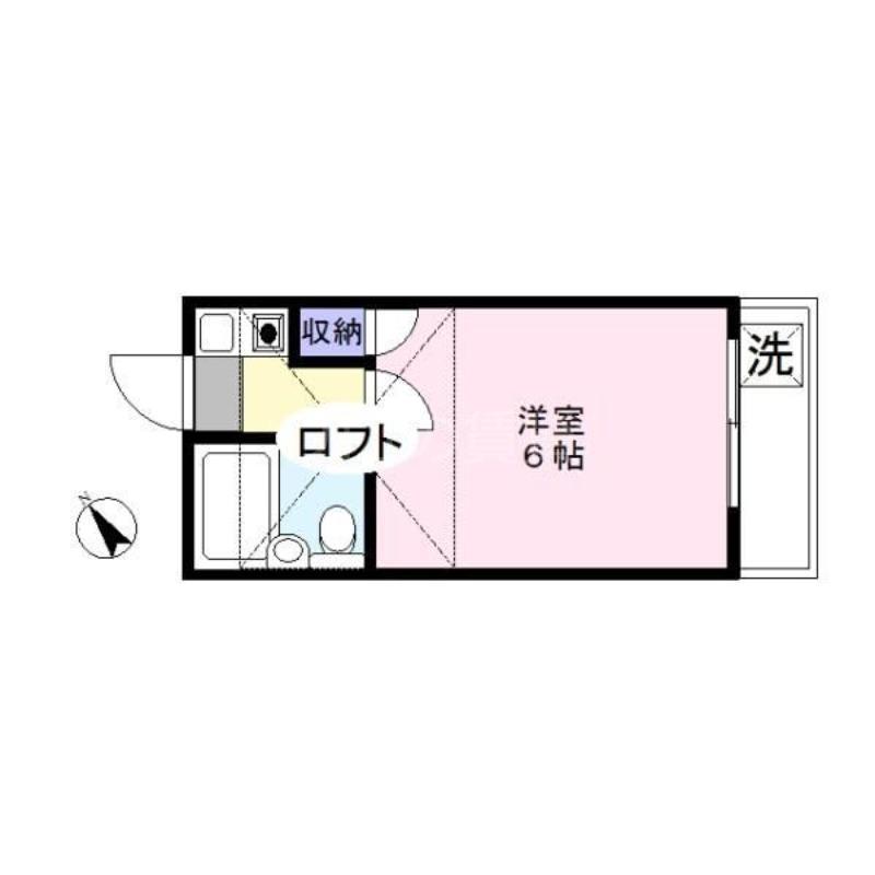 フラットフィールド上池台(1K/1階)の間取り写真