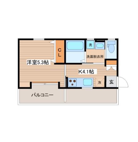 MONTANAS(1K/3階)の間取り写真