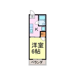 ジョニーズクラブ四ッ谷(1K/2階)の間取り写真