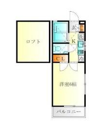ラフィール汐入(1K/1階)の間取り写真