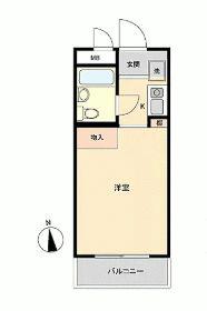 ライオンズマンション板橋区役所前(ワンルーム/9階)の間取り写真