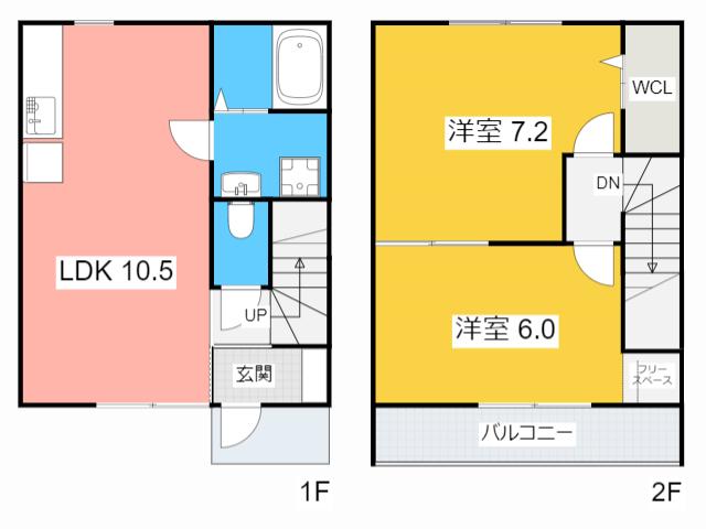 SUNNY HILL III(2LDK/1階)の間取り写真