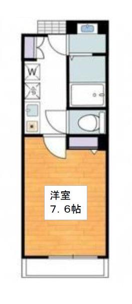 BCASA 東門前(1K/4階)の間取り写真