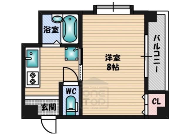 アンフィニー5(1K/1階)の間取り写真