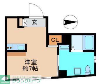CLASSY NAKANOSAKAUE(1K/3階)の間取り写真