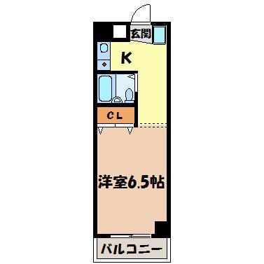 ガーデンパレス桜山(1K/3階)の間取り写真