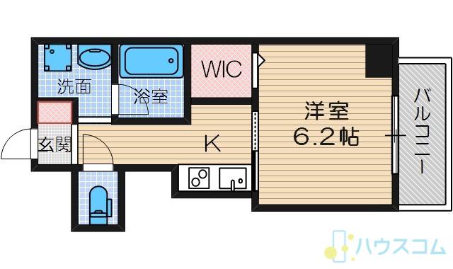 FORTE DI COMFORT(1K/6階)の間取り写真