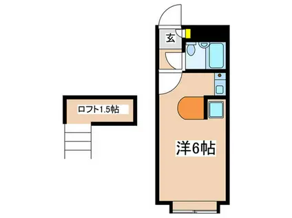 ベルピア藤沢第8(ワンルーム/2階)の間取り写真