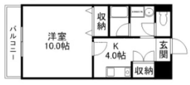 アンタレス豊成(1K/7階)の間取り写真