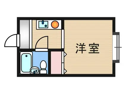 シャンブル玉出(ワンルーム/4階)の間取り写真