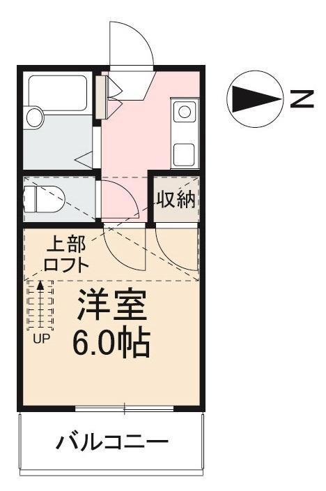 アルボラーダ西町(1K/1階)の間取り写真
