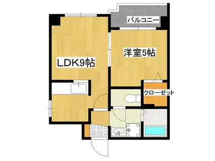 グランシャリオ武(1LDK/3階)の間取り写真