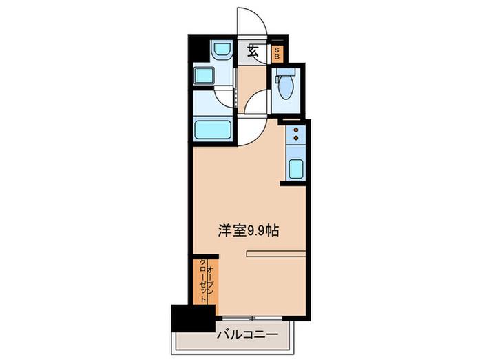 SE PLUS南林寺(ワンルーム/4階)の間取り写真