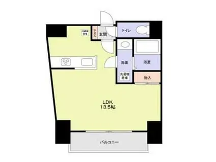 グランエクラ今宮戎(1K/4階)の間取り写真