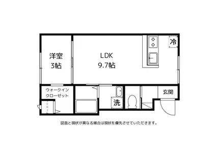 FELICE久方I(1LDK/2階)の間取り写真