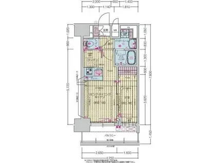 プレサンス上前津ディアシス(1LDK/9階)の間取り写真