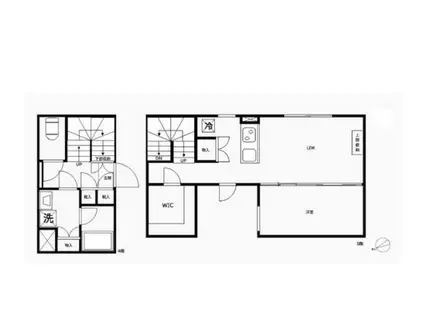 クリアル江戸川橋(1LDK/4階)の間取り写真