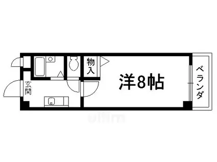 UTSUMI BUILDING(1K/2階)の間取り写真