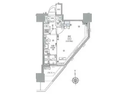 フェニックス西参道タワー(1K/7階)の間取り写真